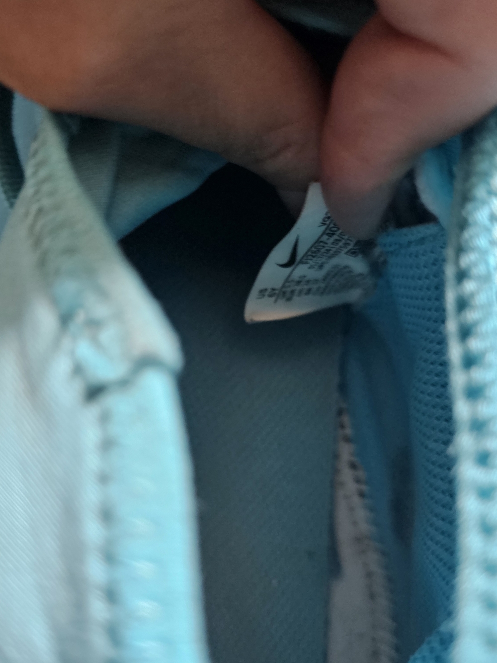Nike Kids Light Blue Jacket - Athletic Zip Jacket